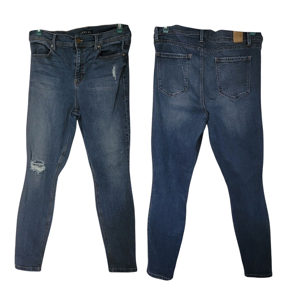 ✨Level 99 Jeans 32 High‎ Rise Distressed Skinny Women's Jeans
